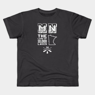 Minnesota MN Land of 10,000 Lakes Kids T-Shirt